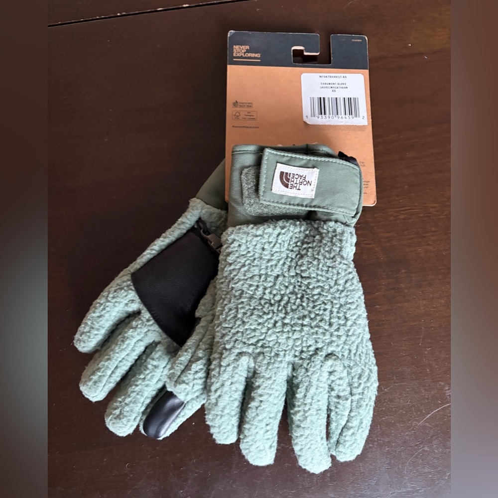 The North Face Olive Fleece Gloves